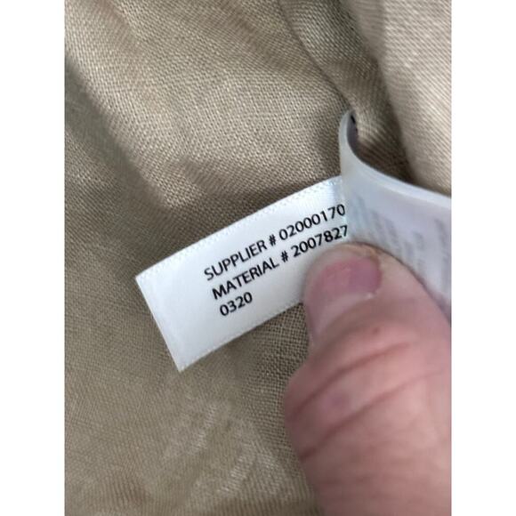 Lauren Ralph Lauren Men's Tan Linen Long Sleeve Button Up Dress Shirt Size 2XL - Picture 4 of 7